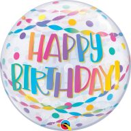   Buborék Lufi - Birthday Confetti & Streamers Szülinapi - 56cm