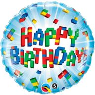   Fólia Lufi - Szülinapi - Lego Birthday Exploding Blocks - 46 cm