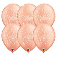   Gumi Lufi - Csomag - Sok Boldogságot Rózsaarany - 6 db, 28 cm