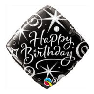 Fólia lufi - Birthday Elegant Szülinapi - 46cm