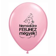   Gumi Lufi Csomag - Lánybúcsúra - Nemsokára Férjhez Megyek Felirattal -Rózsaszín - 6db/csomag