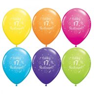   Gumi Lufi - Szülinapi - Boldog 17. szülinapot - 6 db - 28 cm