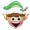 Fólia Lufi - Karácsonyi Manó Christmas Elf - 89cm