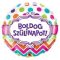 Fólia Lufi - Boldog Szülinapot színes pöttyös - 46cm