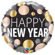 Fólia Lufi - Szilveszteri New Year Metallic - 46 cm