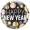 Fólia Lufi - Szilveszteri New Year Metallic - 46 cm