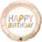 Fólia Lufi - Szülinapi - Arany Pöttyös Elegáns Happy Birthday - 46 cm