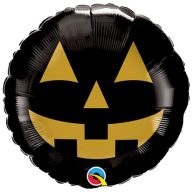 Fólia Lufi - Fekete Arany Halloween Tök - 46cm