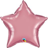 Fólia Lufi - Egyszínű Csillag - Mályva (Chrome) - 51 cm