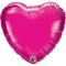 Fólia Lufi - Egyszínű Szív - Magenta - 91 cm