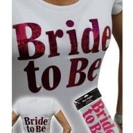   Ruhára Vasalható Matrica Lánybúcsúra - Bride to Be Felirattal