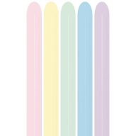   Modellező Lufi - Pastel Matte Assortment Party Kukac Lufi - Normál, 100 db